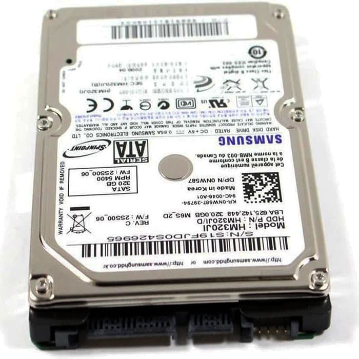 هارد استوک لپ‌تاپی اینترنال ۳۲۰ گیگابایت سامسونگ SAMSUNG 320GB HM320JI/D — تصویر ۵