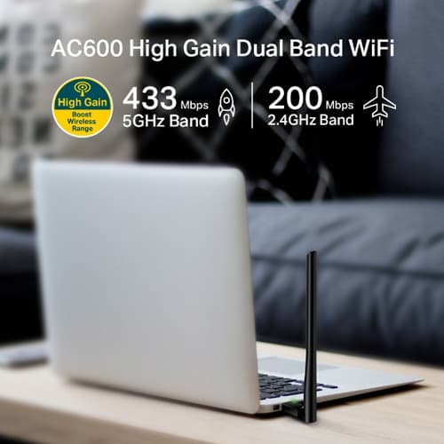 کارت شبکه تی پی لینک مدل AC600 Archer T2U Plus — تصویر ۸
