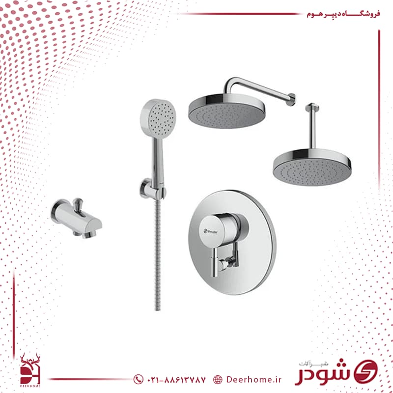شیر حمام توکار شودر مدل مارینو تیپ 4 — تصویر ۵