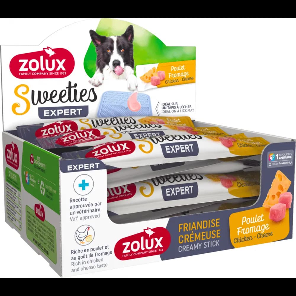 بستنی سگ Zolux مدل Creamy Stick با طعم مرغ و پنیر 1 عددی — تصویر ۵