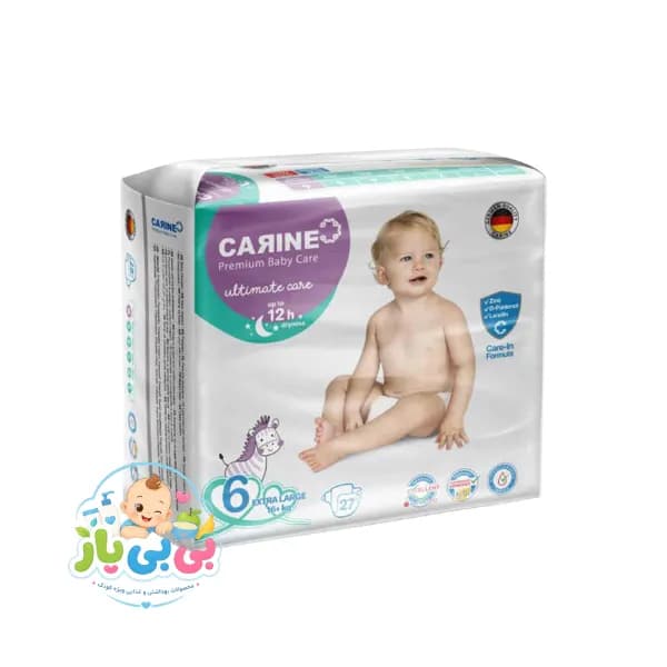 پوشک چسبی کارین Carine سایز ۶ بسته ۲۷ عددی