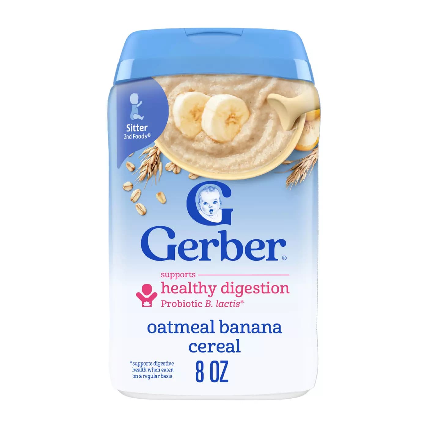 غذای کمکی جو دوسر و موز بدون شیر گربر Gerber ۲۲۷ گرم — تصویر ۲
