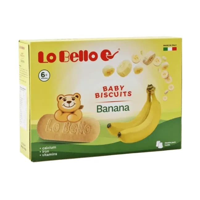بیسکویت موز لوبلو LoBello از ۶ ماهگی ۲۰۰ گرم