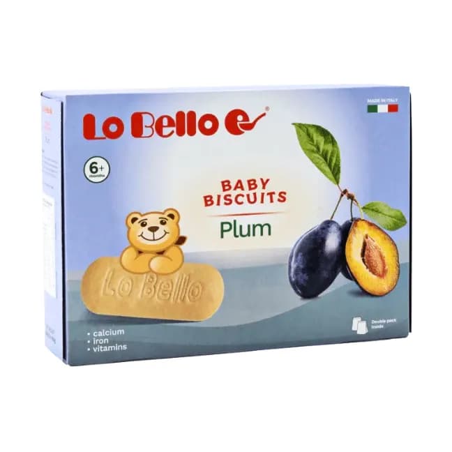 بیسکویت آلو لوبلو LoBello از ۶ ماهگی ۲۰۰ گرم