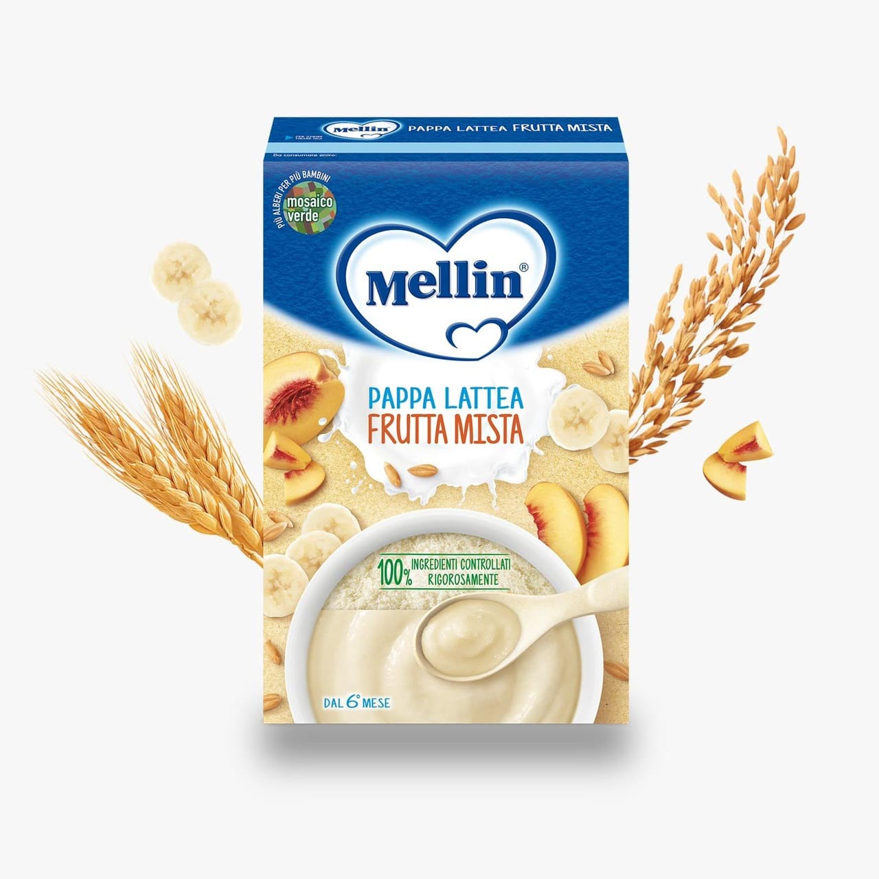 غذای کمکی ملین mellin با طعم موز و هلو 210 گرم — تصویر ۳
