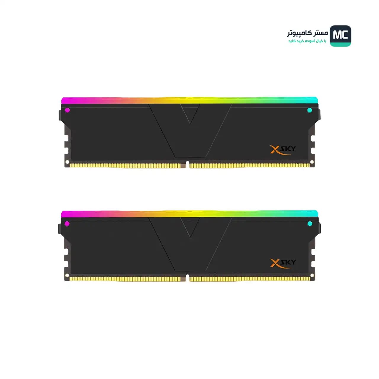 رم وی کالر MANTA XSKY RGB 32GB (2X16GB) 6000MHZ CL28 DDR5