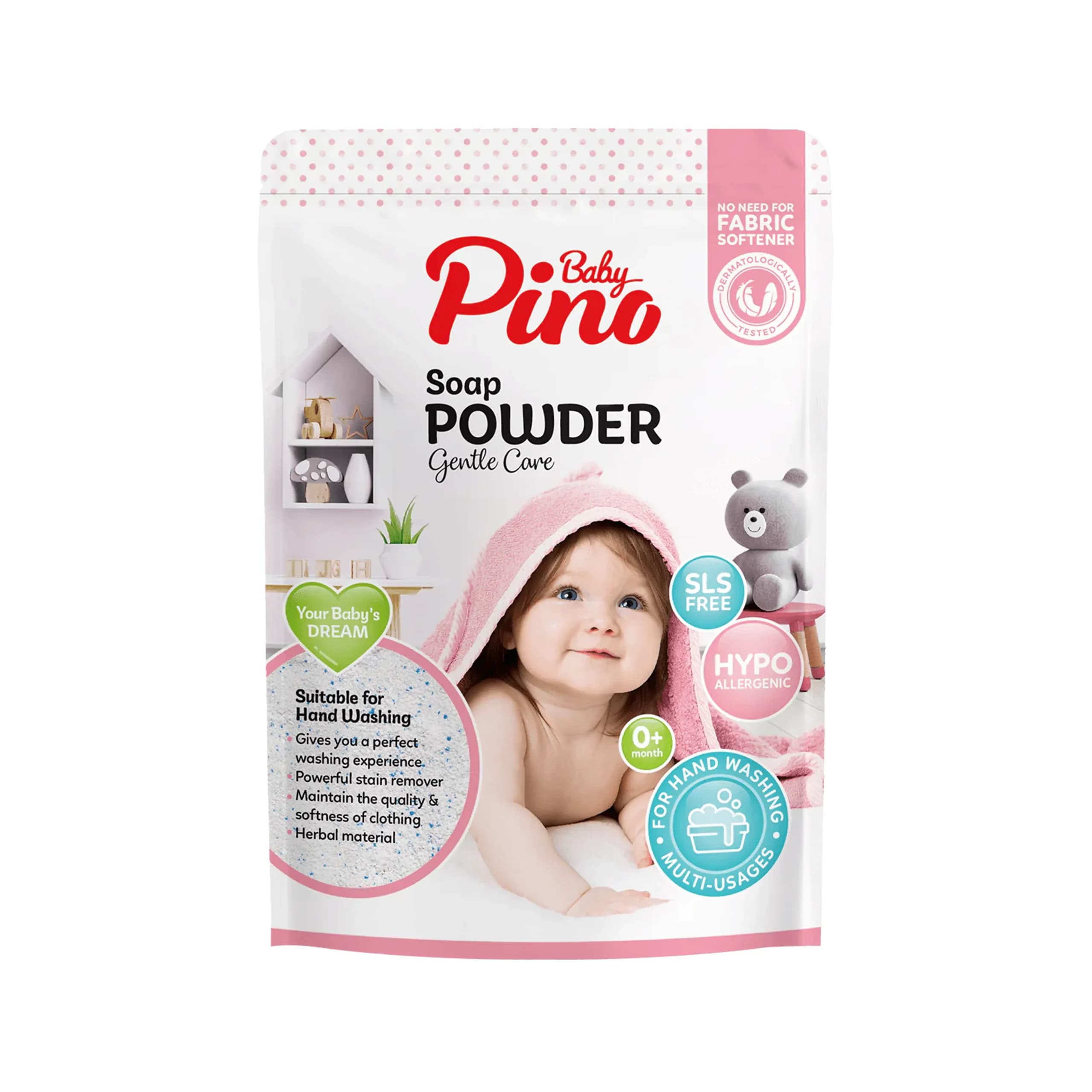 پودر صابون پینو بیبی Pino مخصوص شستشو با دست ۸۰۰ گرم