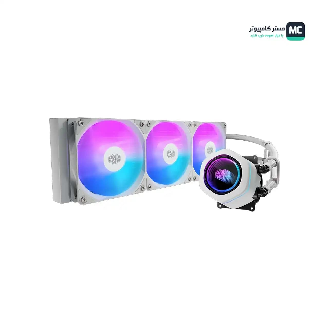 خنک کننده مایع کولر مستر MASTERLIQUID CORE NEX WHITE — تصویر ۵