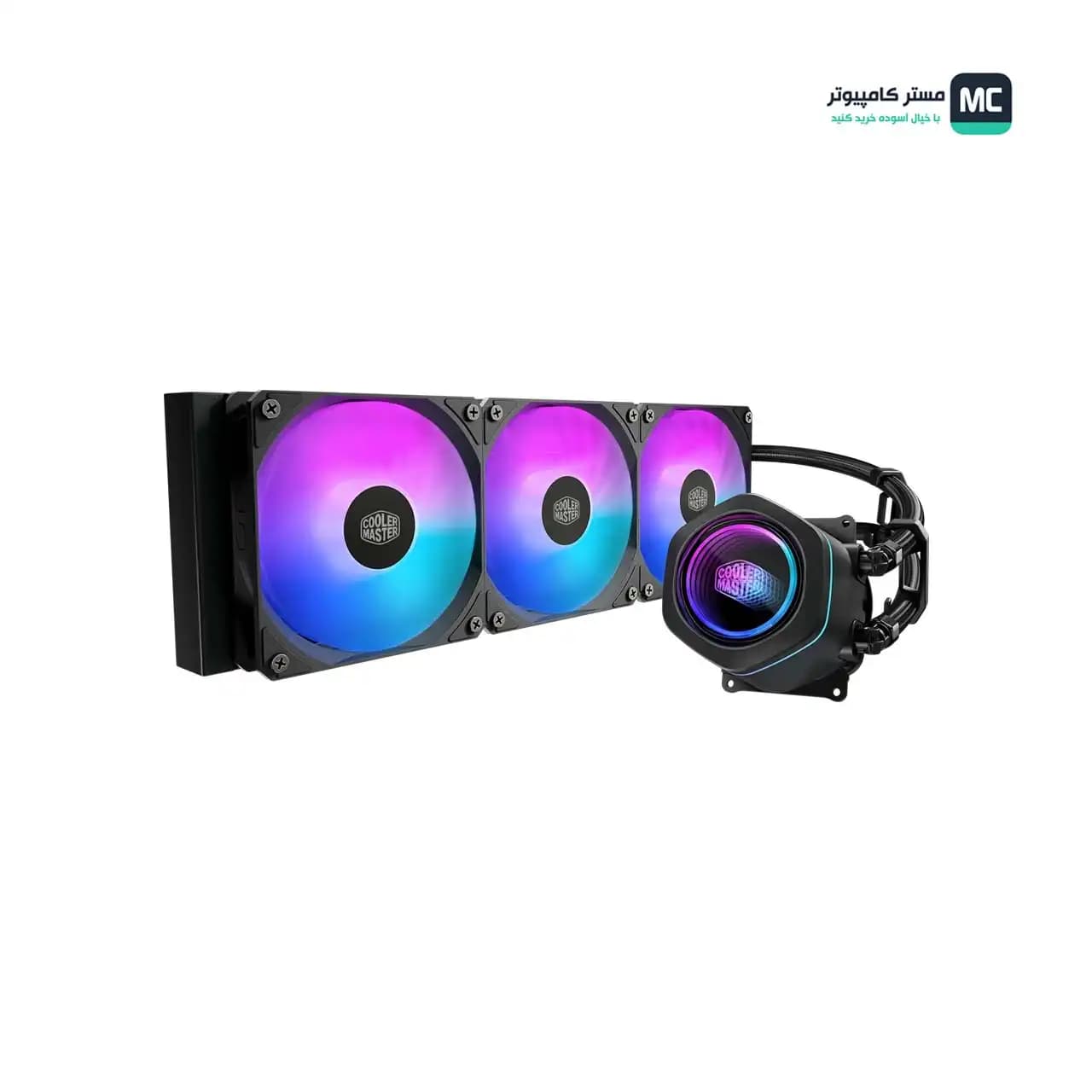 خنک کننده مایع کولر مستر MASTERLIQUID CORE NEX BLACK — تصویر ۵