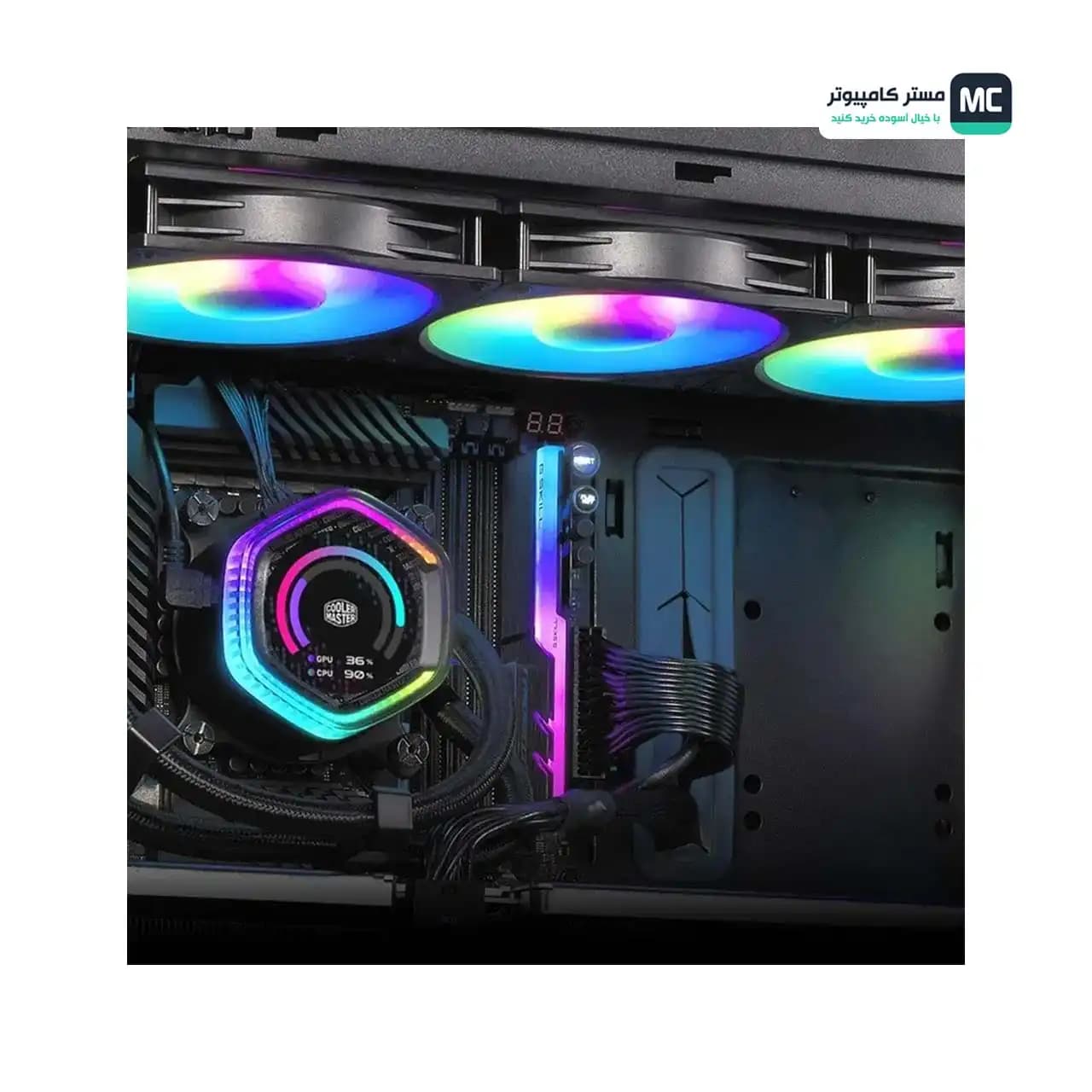 خنک کننده مایع کولر مستر MASTERLIQUID 360 ION BLACK — تصویر ۷