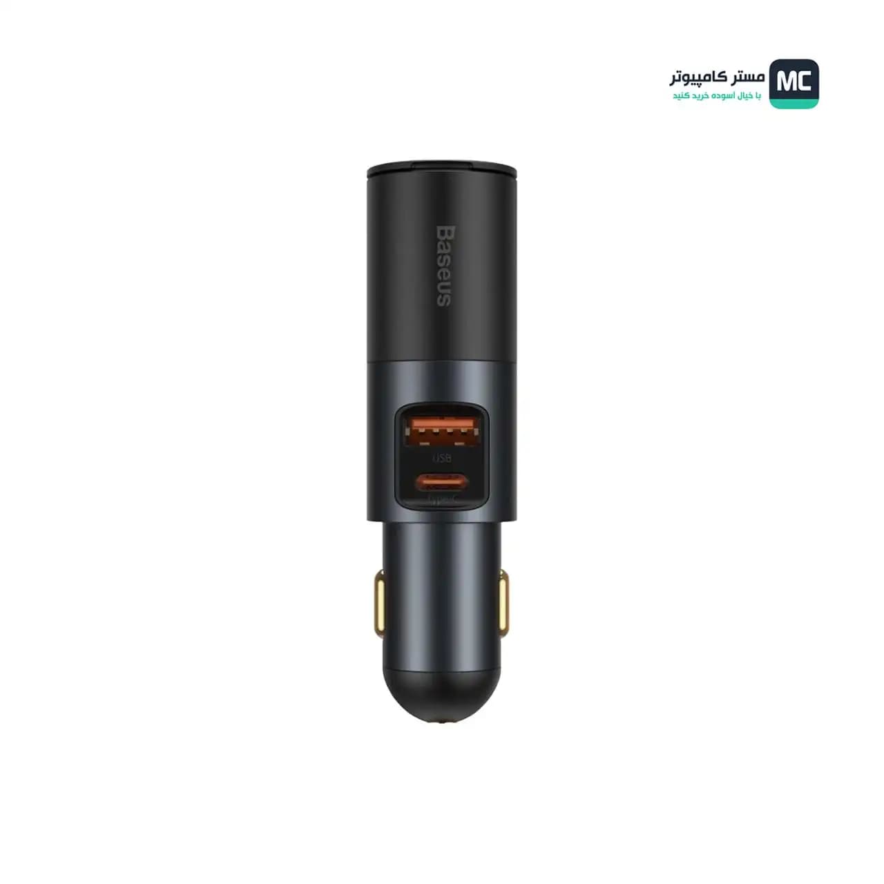 شارژر فندکی باسئوس Share Together Fast Charge Car Charger with Cigarette Lighter Expansion Port U+C 120W