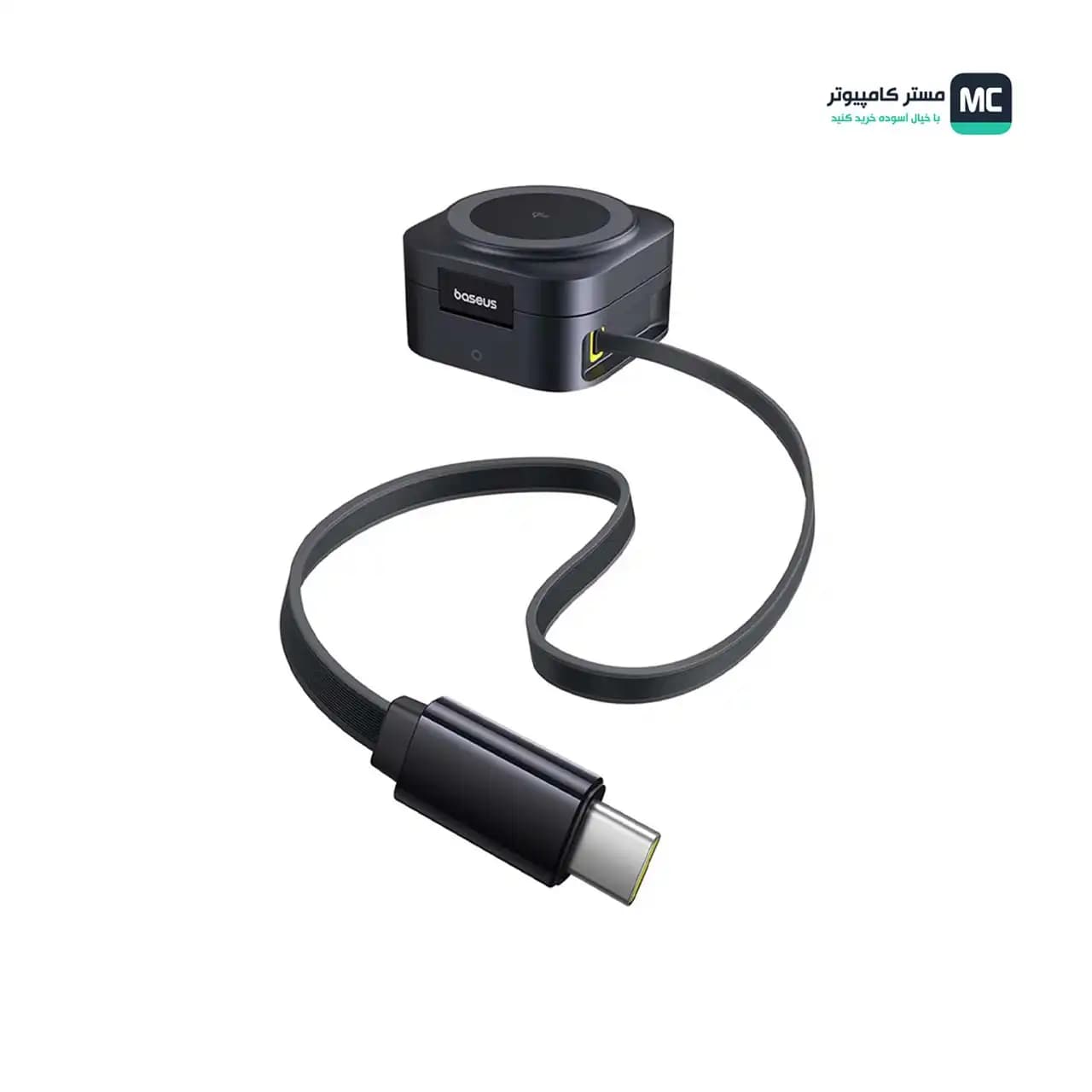 شارژر وایرلس 15 وات و هولدر موبایل مگنتی رومیزی باسئوس Baseus PicoGo Series 2-in-1 Magnetic Wireless Charger Qi2 67W — تصویر ۶