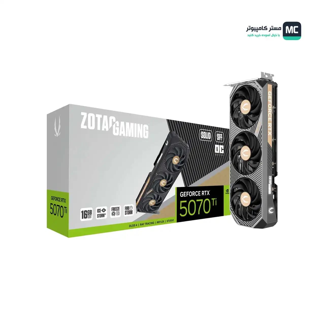 کارت گرافیک زوتک ZOTAC RTX 5070 Ti SOLID SFF 16GB OC — تصویر ۷