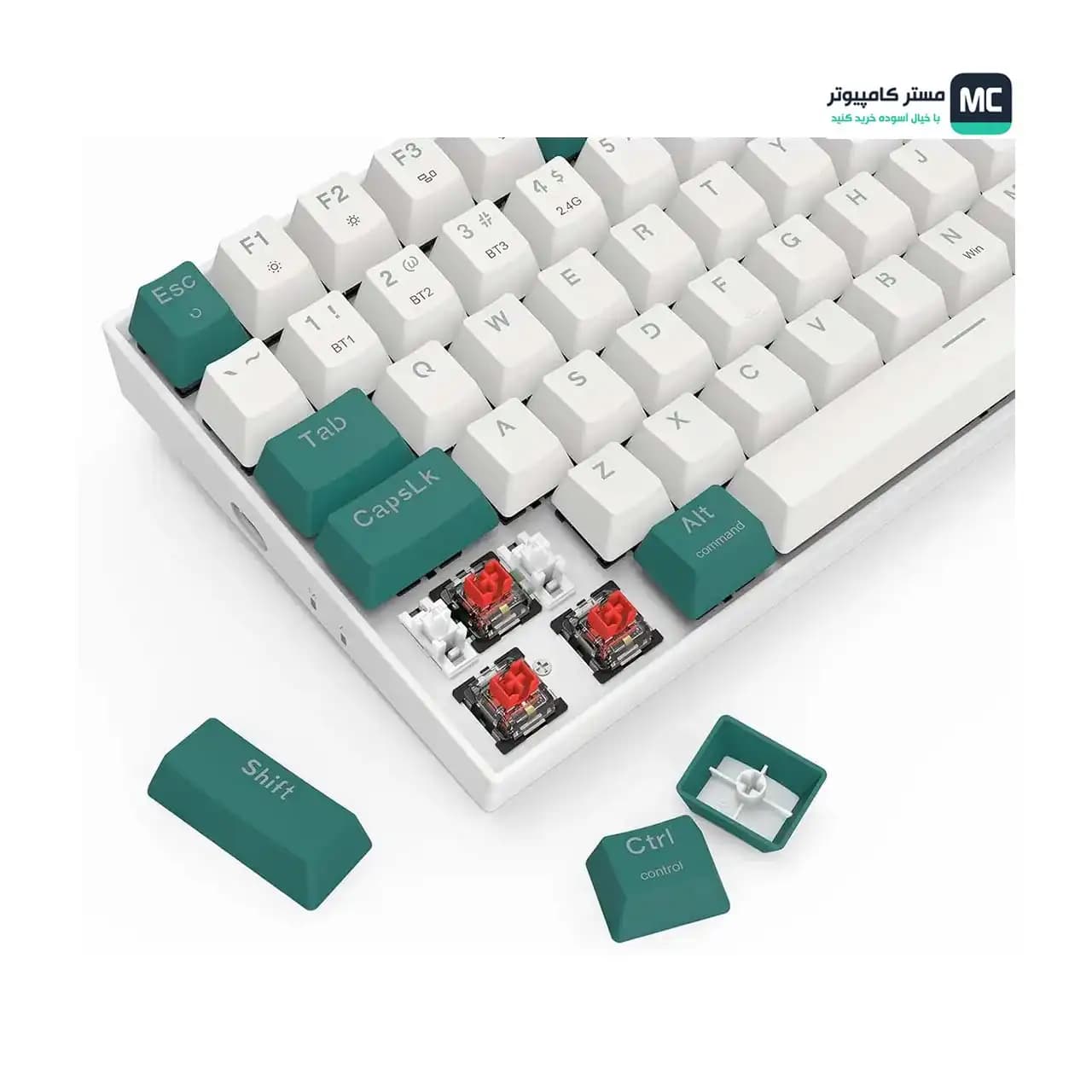 کیبورد بی سیم مکانیکال گیمینگ ردراگون SINGED K678 WG PRO — تصویر ۵