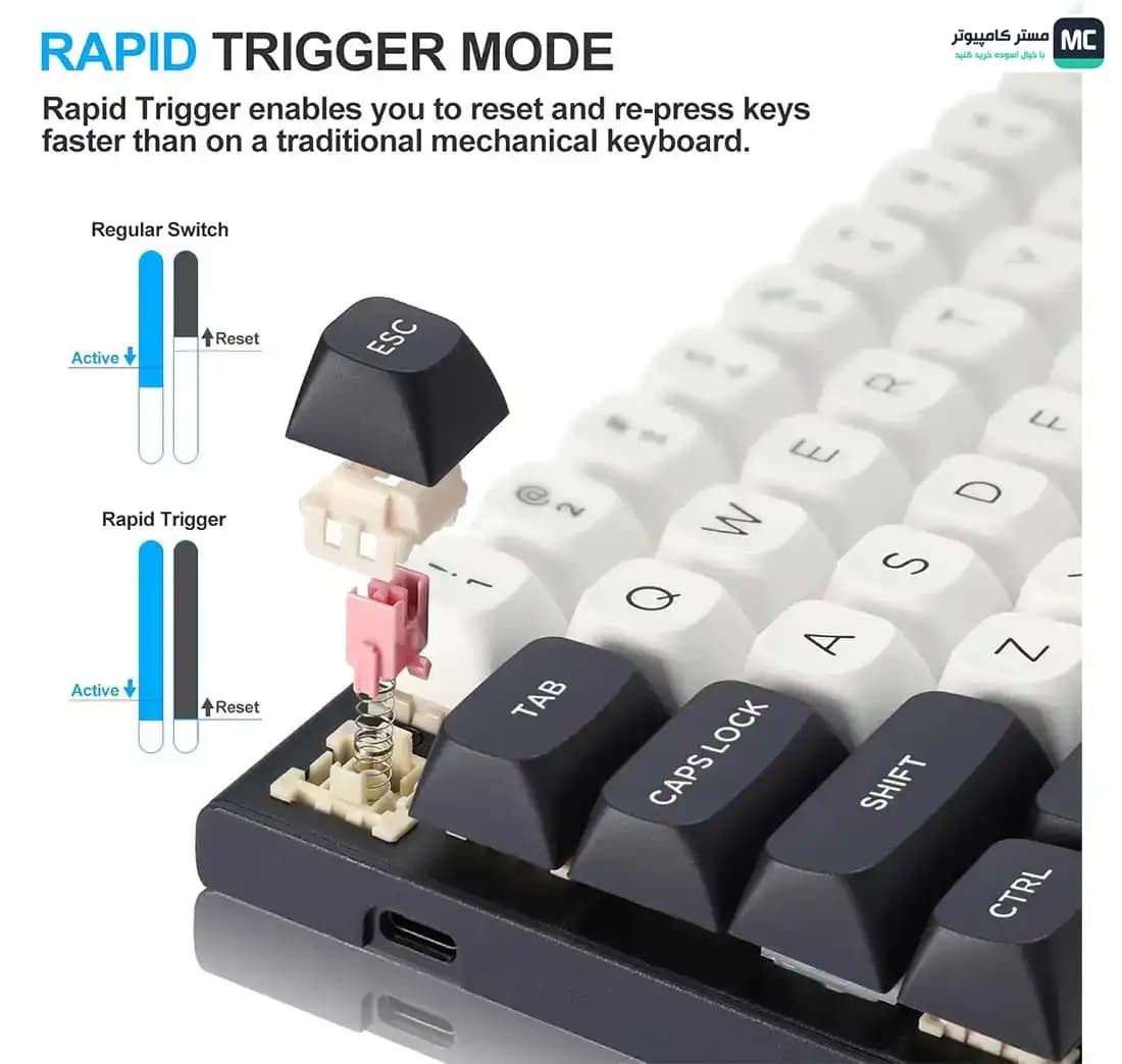 کیبورد مکانیکال گیمینگ ردراگون SACREDBLADE K712 RGB-M — تصویر ۵