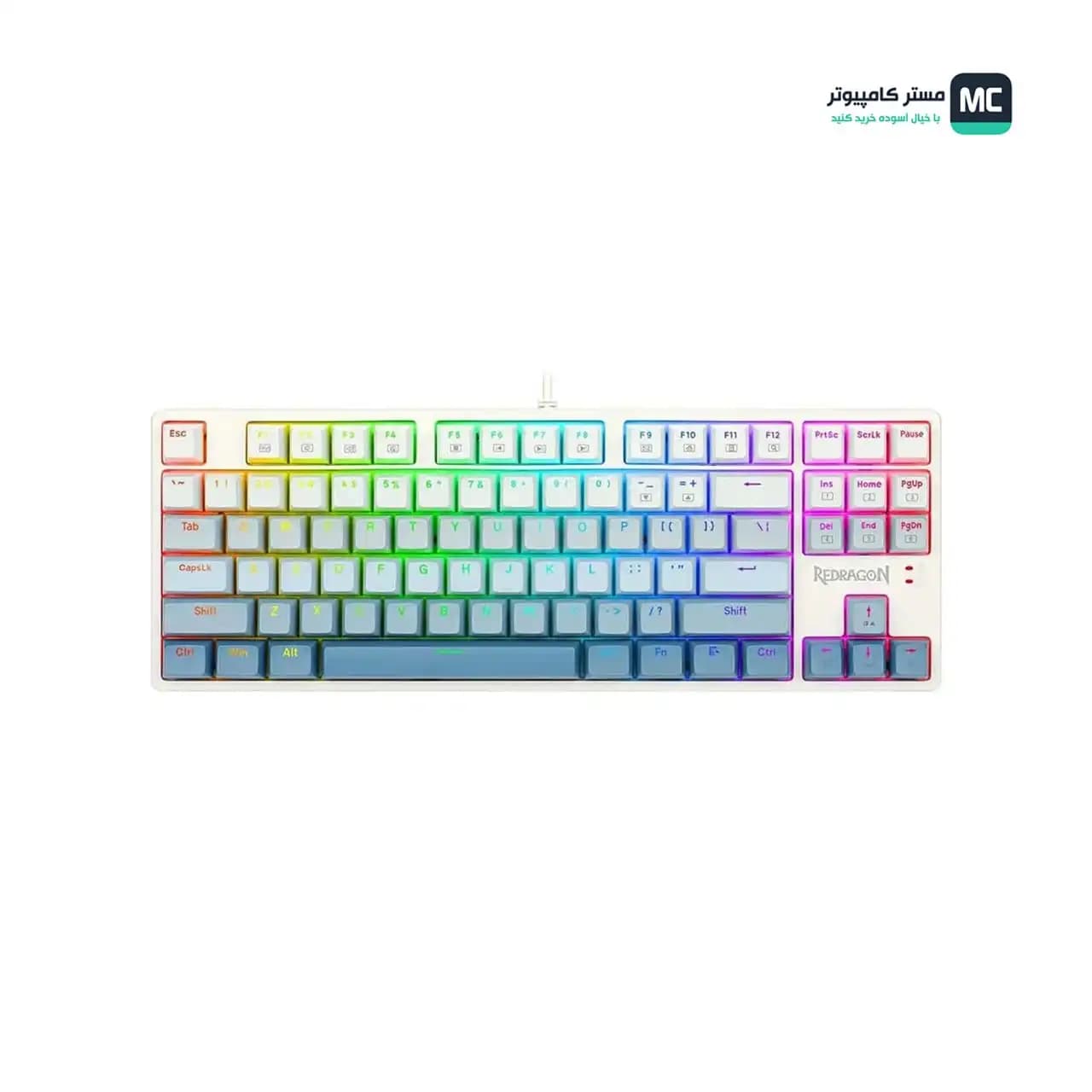 کیبورد مکانیکال گیمینگ ردراگون CASS K645 W-GB RGB