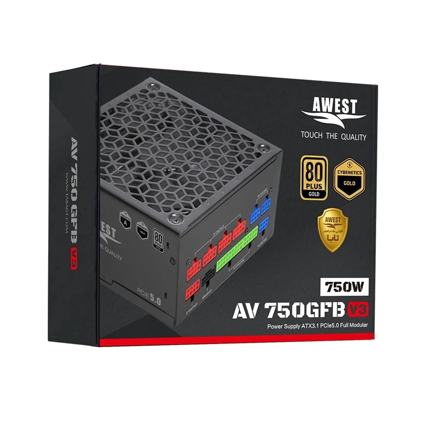 منبع تغذیه اوست AV750-GFB V3 — تصویر ۴