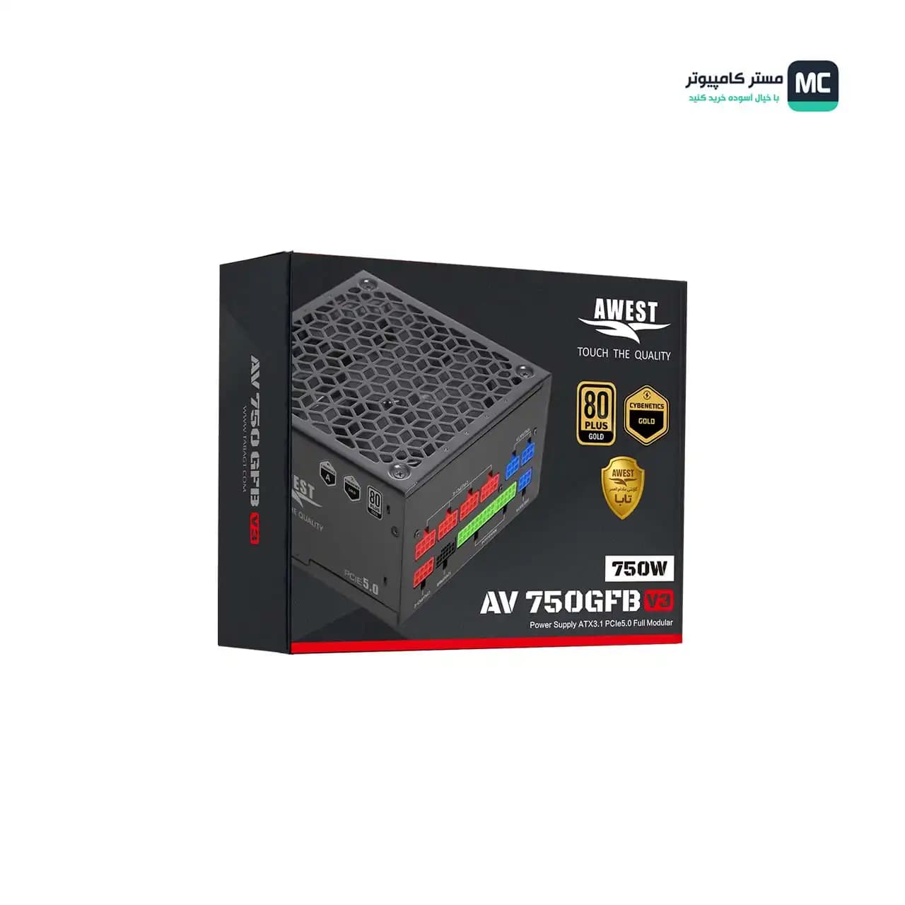 منبع تغذیه اوست AV750-GFB V3 — تصویر ۲