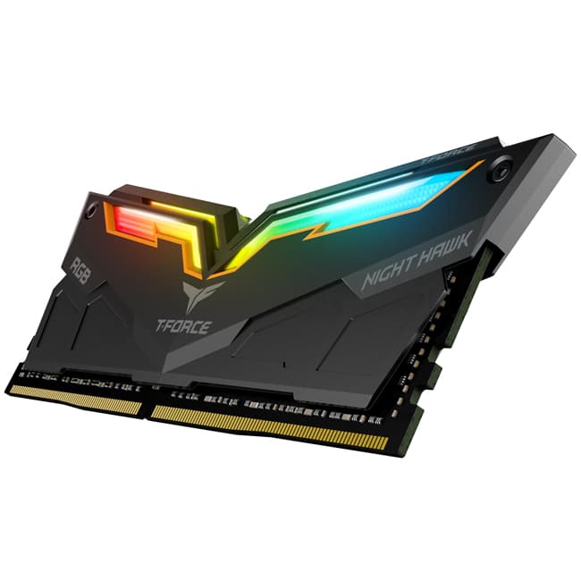 رم دسکتاپ تیم گروپ استوک RAM TEAM GROUP DDR4 16GB 3200MHz T-Force Night Hawk CL16-18-18-38 — تصویر ۲