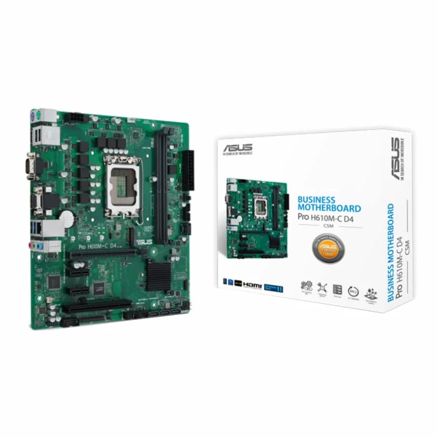 مادربرد ایسوس MOTHERBOARD ASUS Pro H610M C D4 CSM — تصویر ۲