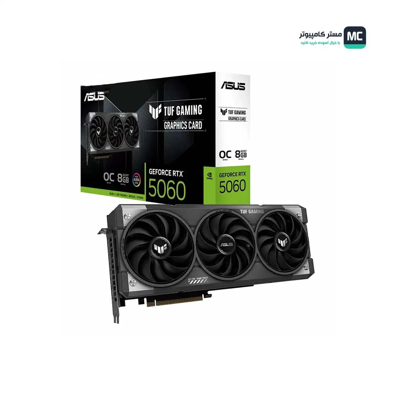 کارت گرافیک ایسوس مدل TUF Gaming GeForce RTX 5060 8GB GDDR7 OC Edition — تصویر ۷