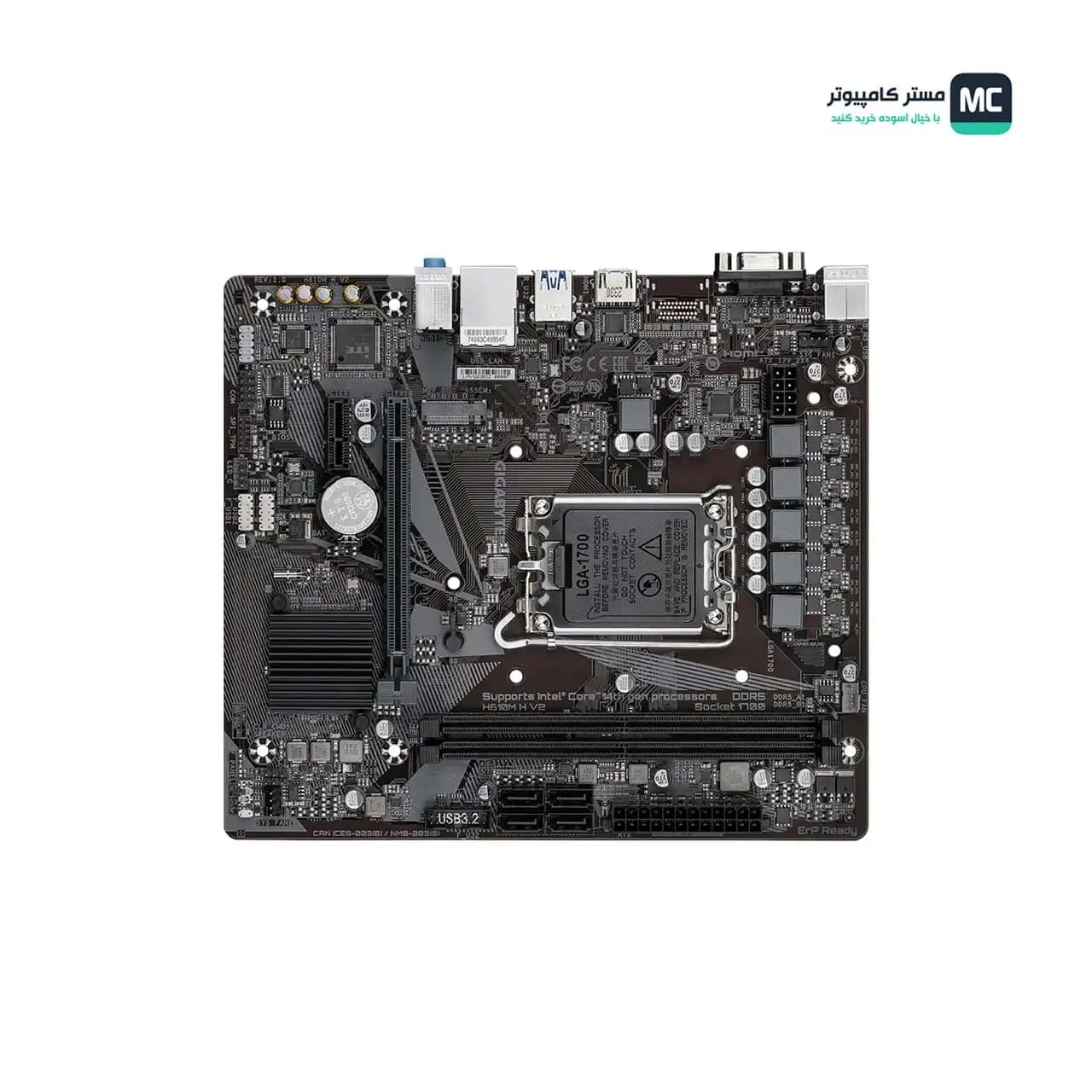 مادربرد گیگابایت مدل H610M H V2 DDR5 (درحدنو) — تصویر ۳