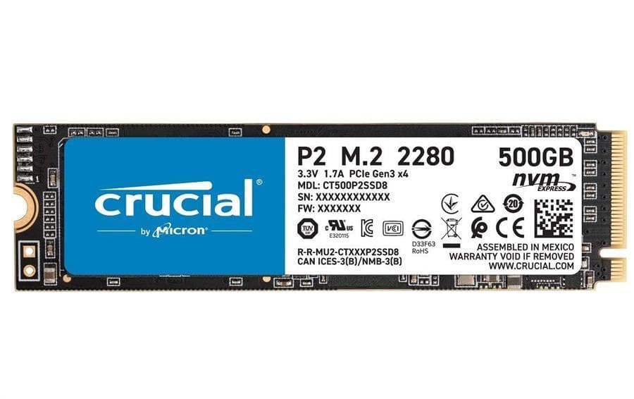 اس اس دی کروشیال SSD CRUCIAL P2 500GB M.2 NVMe PCIe 2280 — تصویر ۲