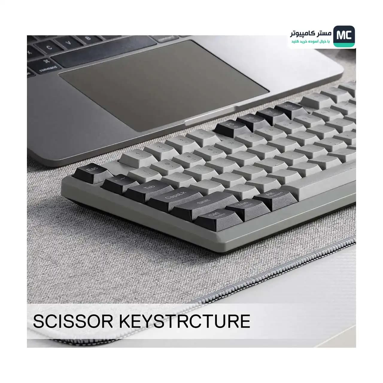 کیبورد بی سیم اداری ردراگون BK7114 White/Grey — تصویر ۶
