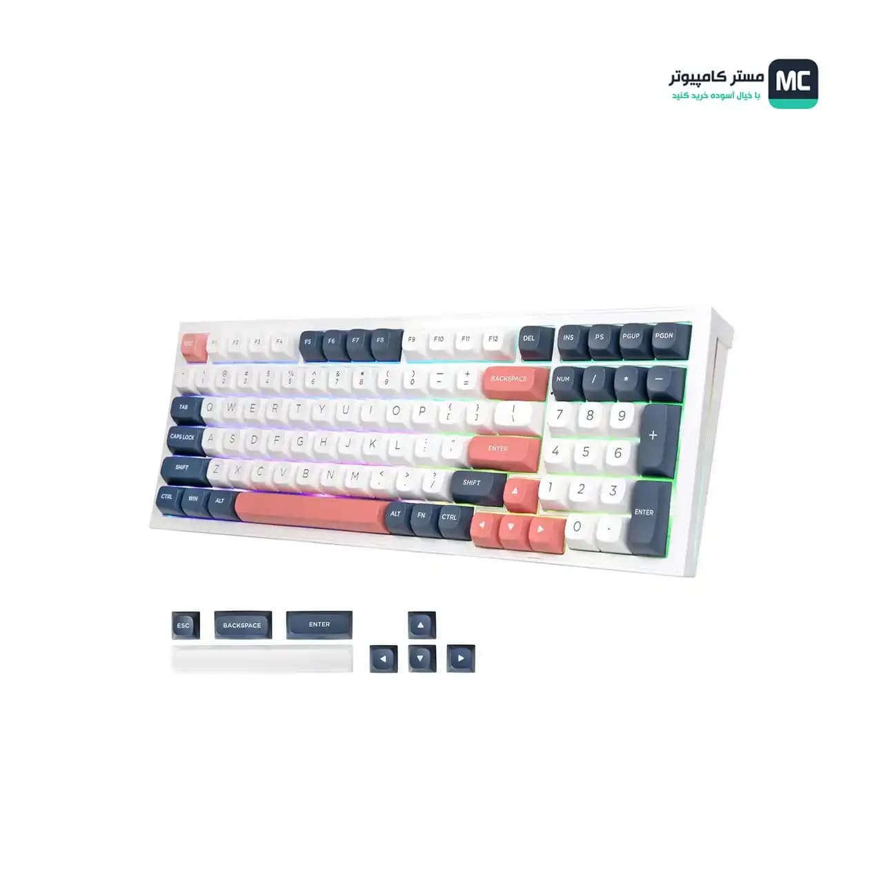 کیبورد بی سیم مکانیکال گیمینگ ردراگون FLAMBERGE K723 WBR PRO — تصویر ۳