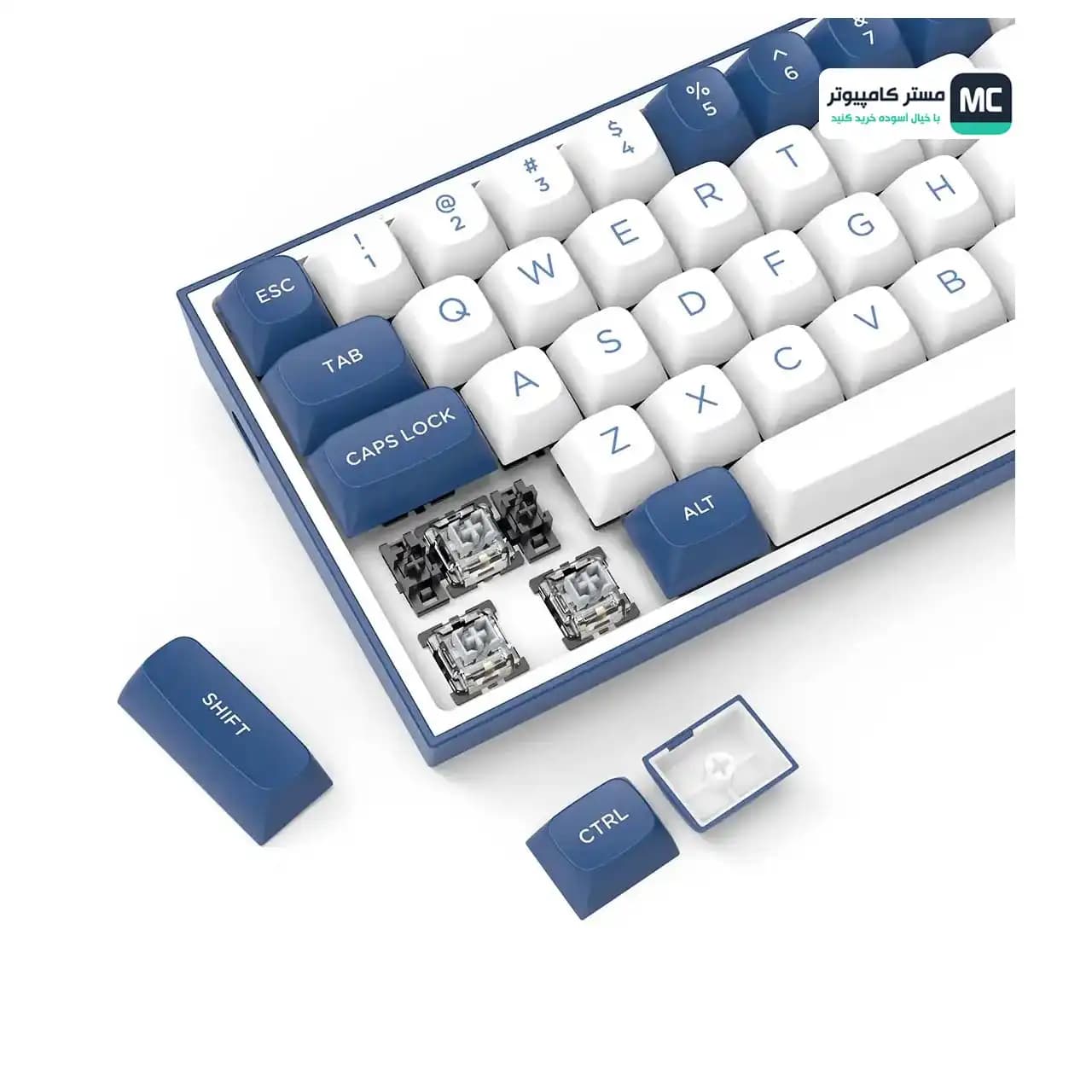 کیبورد بی سیم گیمینگ ردراگون ALCOR QMK K717 PRO — تصویر ۴