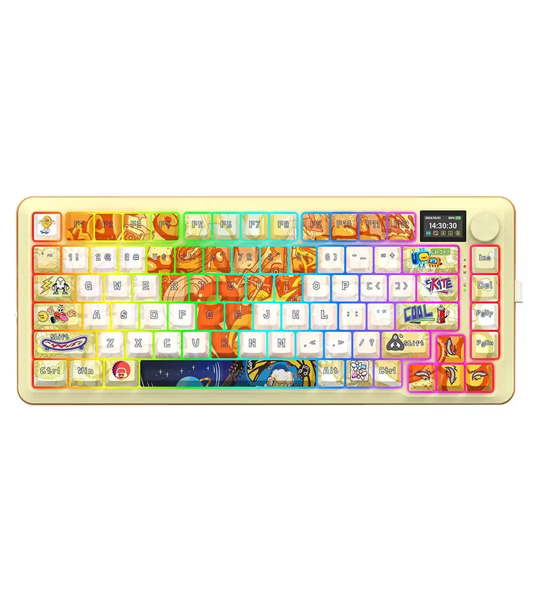 کیبورد بی سیم گیمینگ ردراگون FLEKACT K708 GF PRO RGB — تصویر ۹