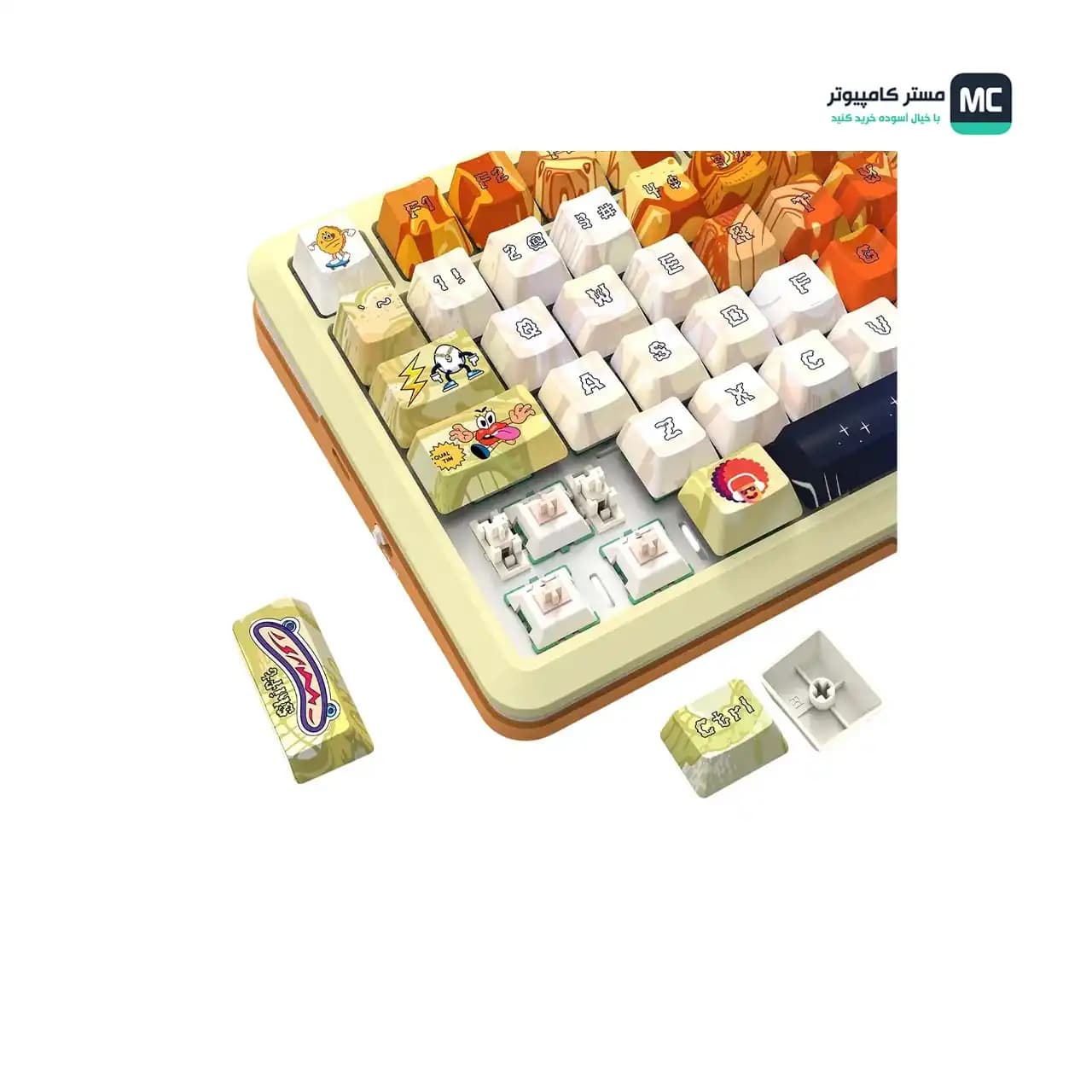 کیبورد بی سیم گیمینگ ردراگون FLEKACT K708 GF PRO RGB — تصویر ۴