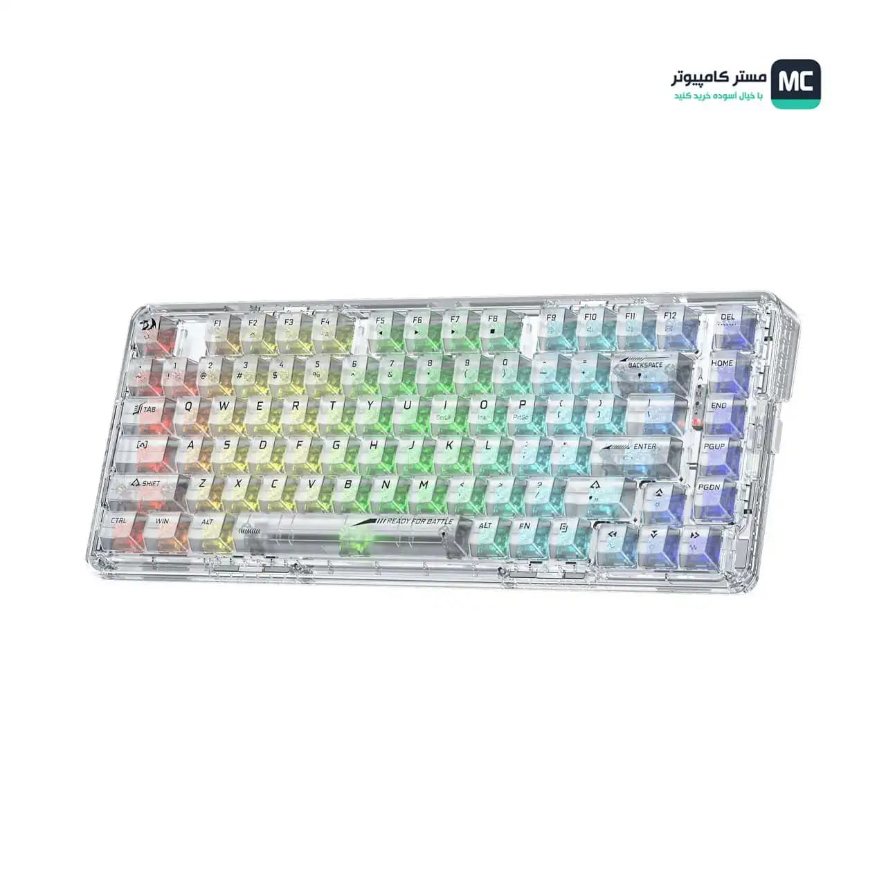 کیبورد بی سیم مکانیکال گیمینگ ردراگون ELF PRO K649-CT White