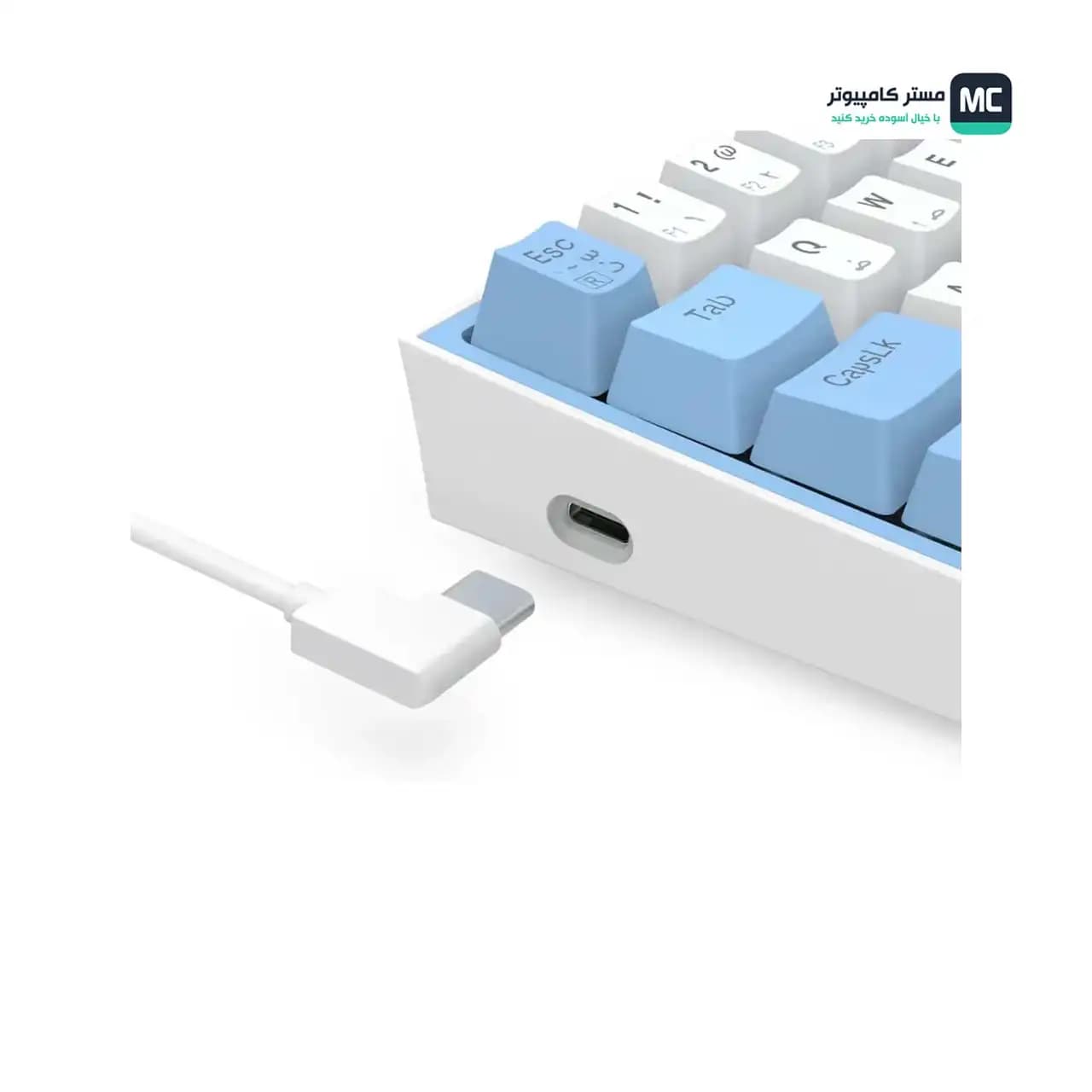 کیبورد مکانیکال گیمینگ ردراگون K617 FIZZ White/Blue — تصویر ۴