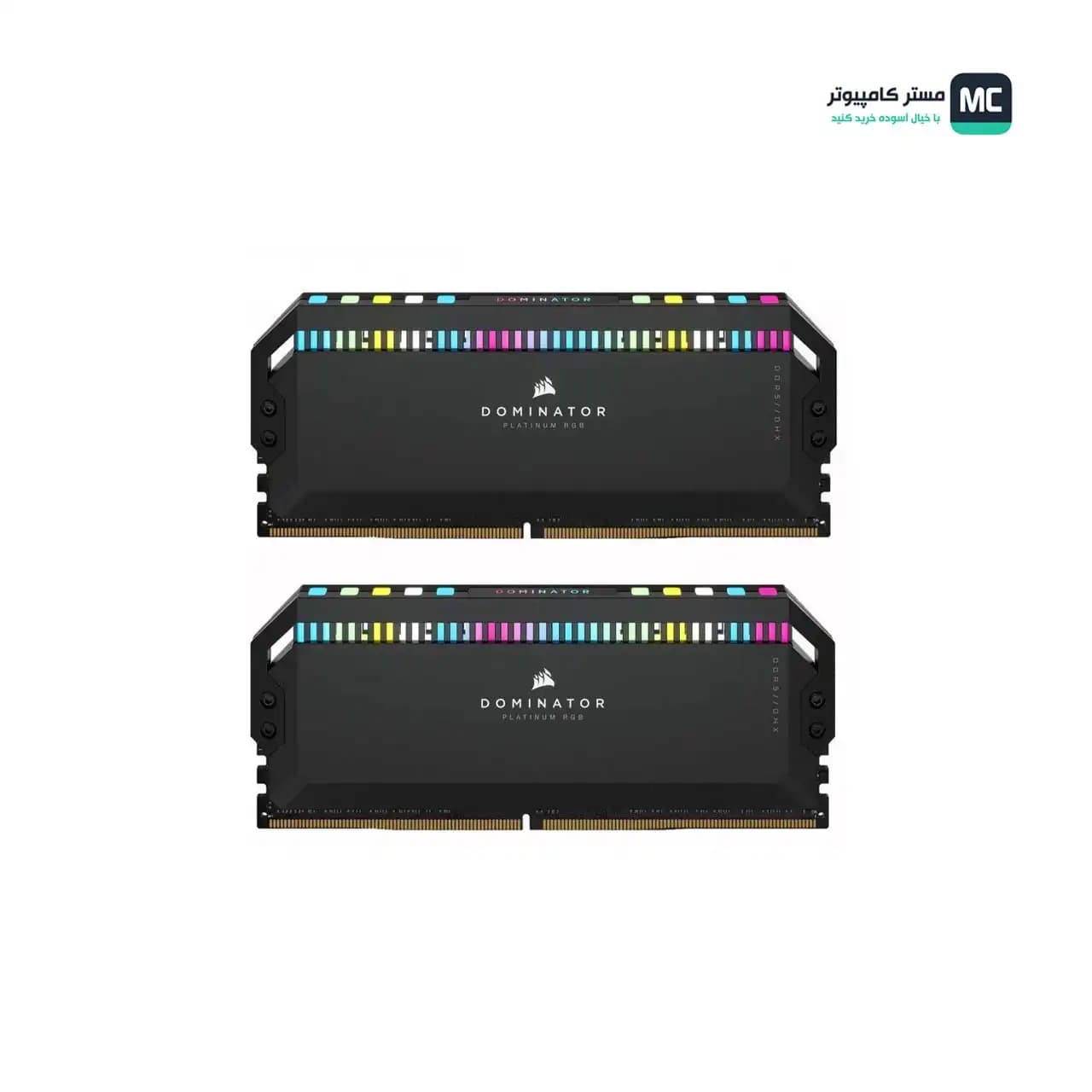 رم کورسیر DOMINATOR PLATINUM RGB 64GB 2×32GB 6000MHz CL40 Black (درحدنو) — تصویر ۶