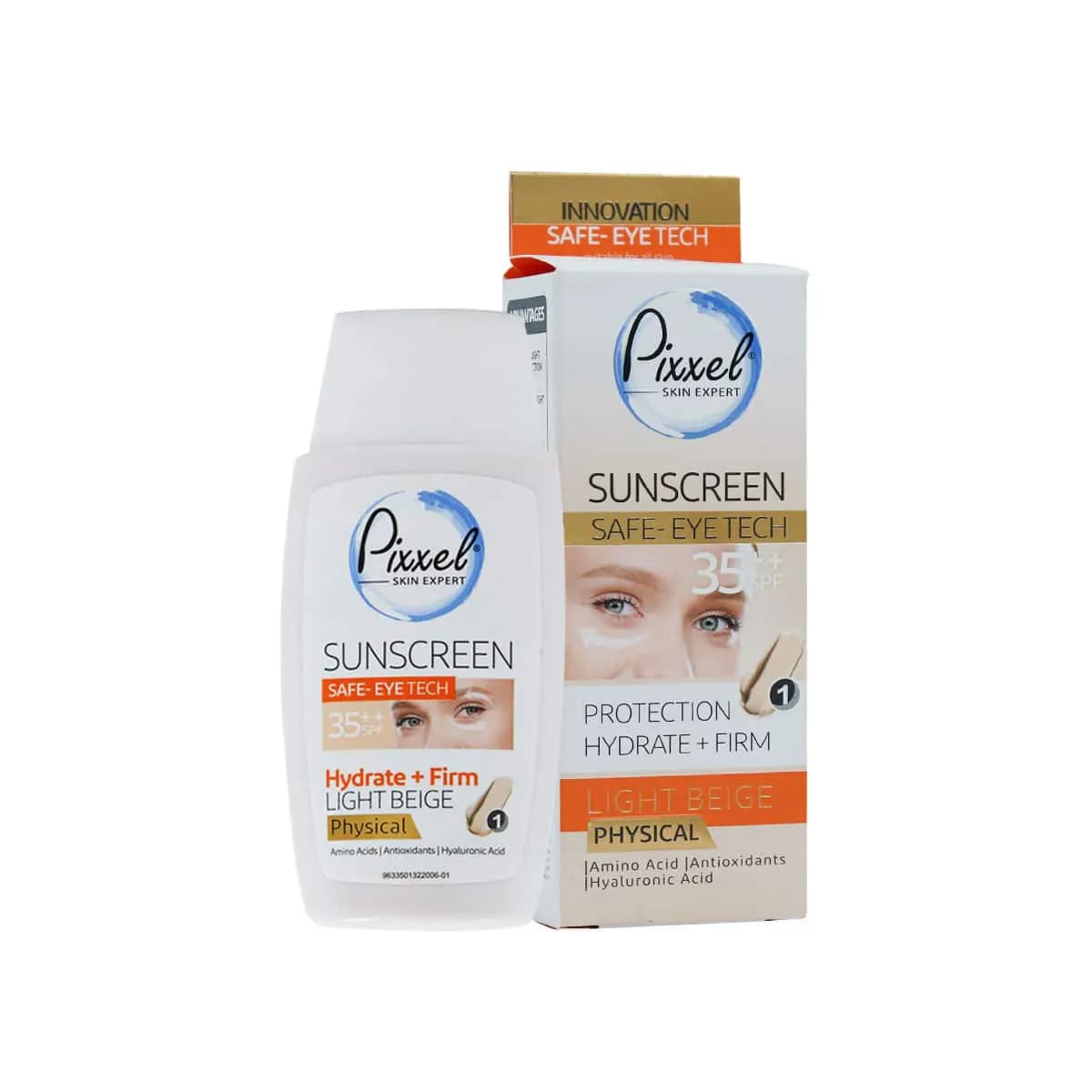 کرم ضد آفتاب فیزیکی دور چشم و صورت SPF35 پیکسل 50 میلی لیتر