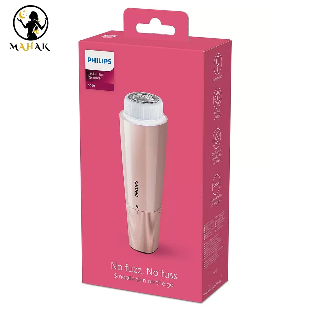 ماشین اصلاح شیور صورت بانوان فیلیپس Philips Facial Hair Remover 5000 Series — تصویر ۹