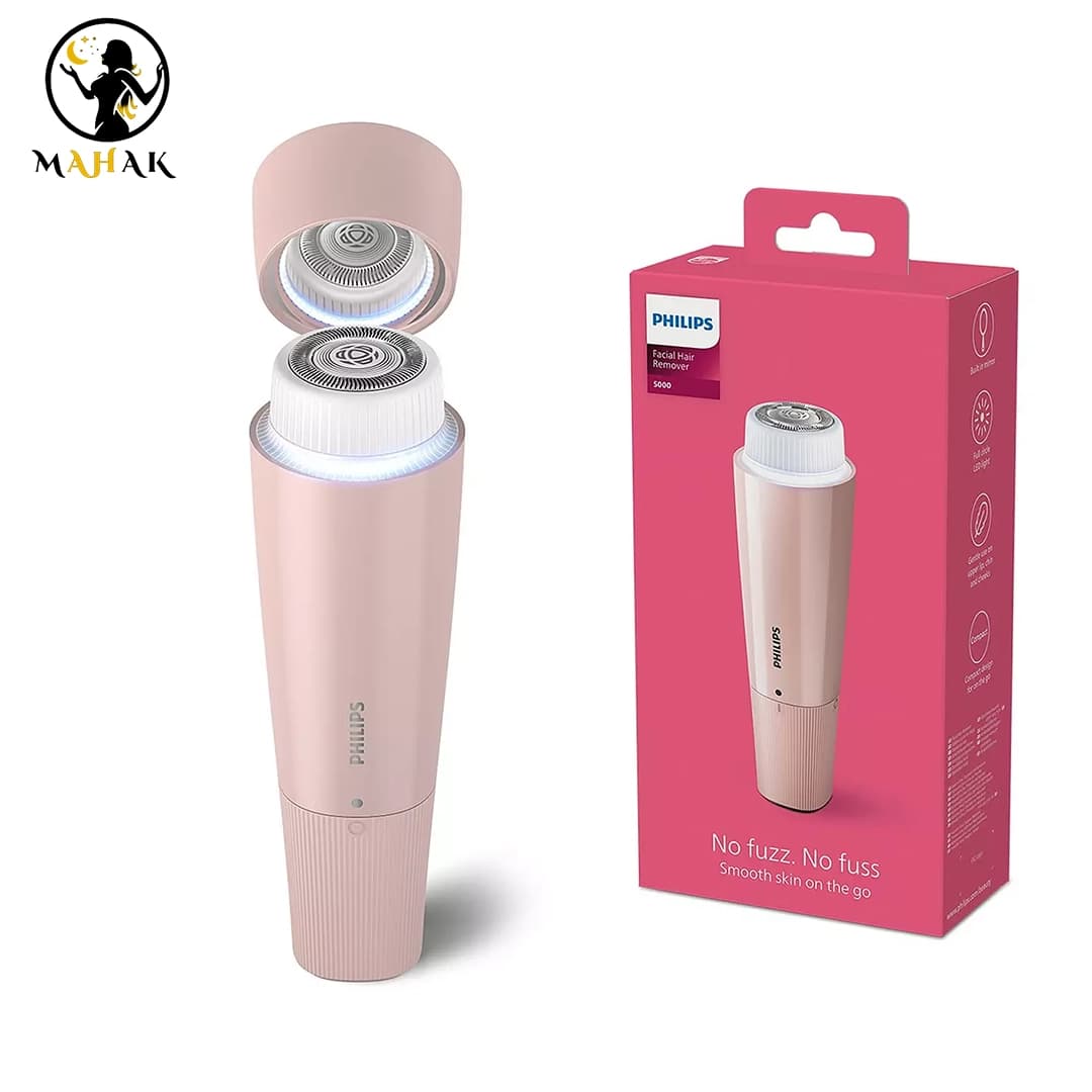ماشین اصلاح شیور صورت بانوان فیلیپس Philips Facial Hair Remover 5000 Series — تصویر ۱۱