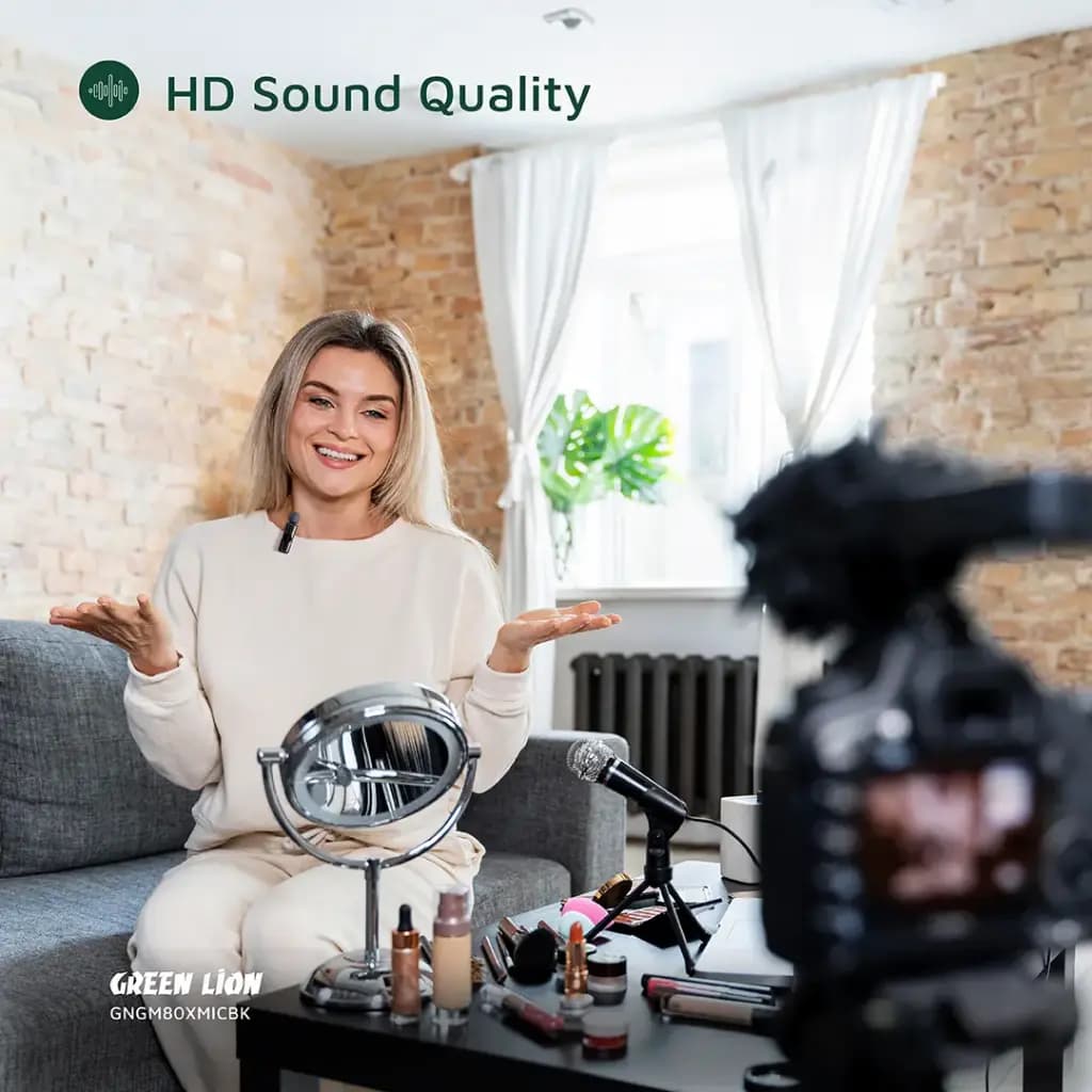 میکروفون بی‌سیم گرین لاین مدل Green Lion GM-80X 3 In 1 Wireless Microphone — تصویر ۳