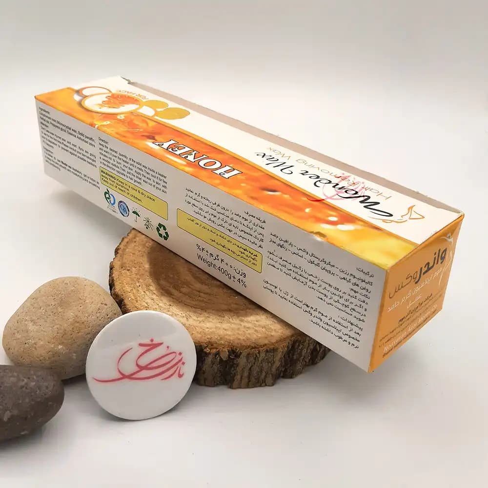 وکس سکه ای صورت واندر وکس Wonder Wax مدل عسل 400 گرمی — تصویر ۳