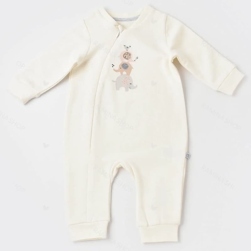 سرهمی بدون جوراب نوزادی طرح فیل بی بیبی Bi Baby
