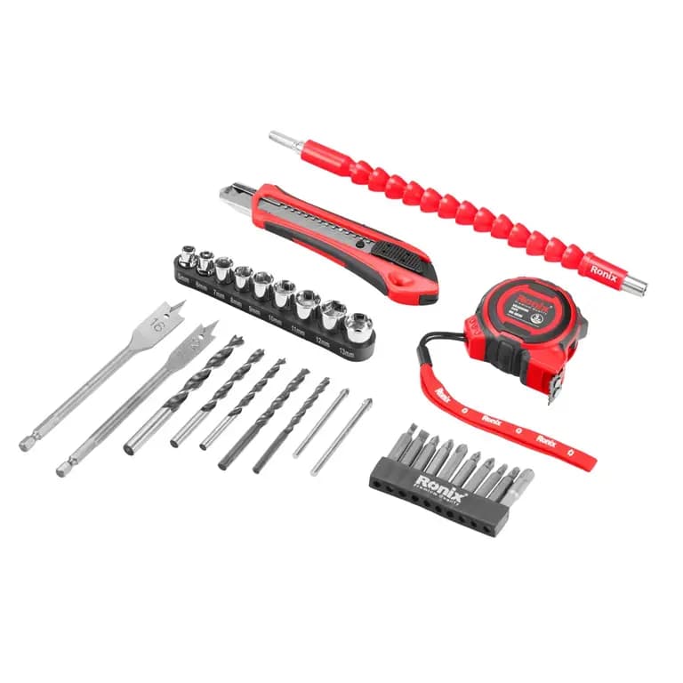 کیت 35 عددی پیچ گوشتی شارژی رونیکس مدل RS-8013 — تصویر ۵