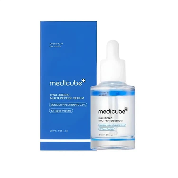 سرم آبرسان هیالورونیک اسید و مولتی پپتاید مدی کیوب Medicube حجم 30 میل