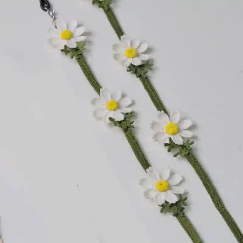 بند عینک مدل گل بابونه کد268