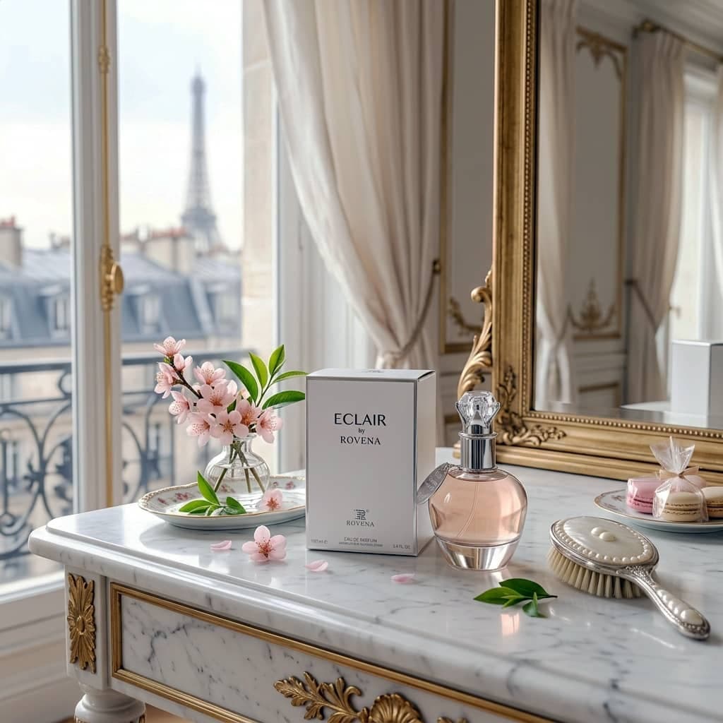 عطر ادکلن زنانه لانوین اکلت روونا فرانسه مدل اکلایر (Rovena Eclair) حجم 100 میل — تصویر ۴