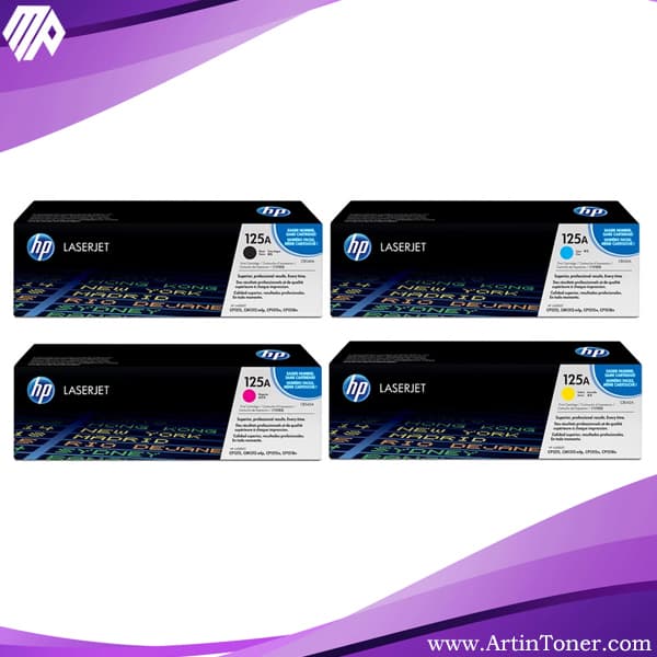 پک کامل تونر رنگی Hp مدل 125A — تصویر ۳