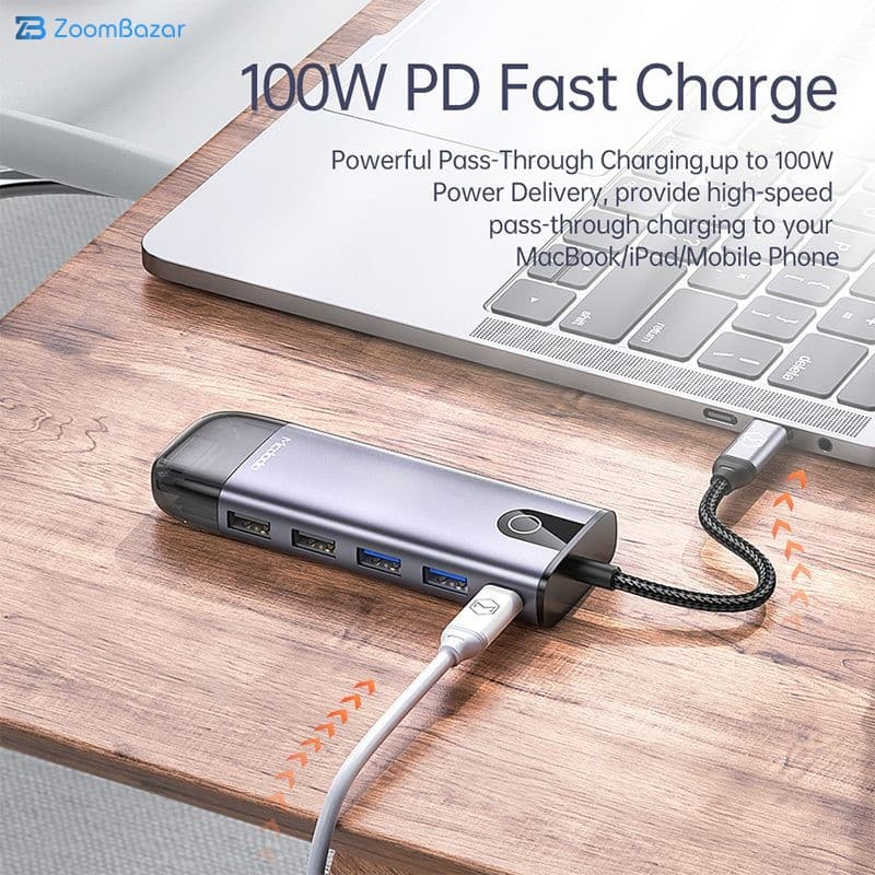 هاب 10 پورت USB-C مک دودو مدل HU-7420 — تصویر ۳