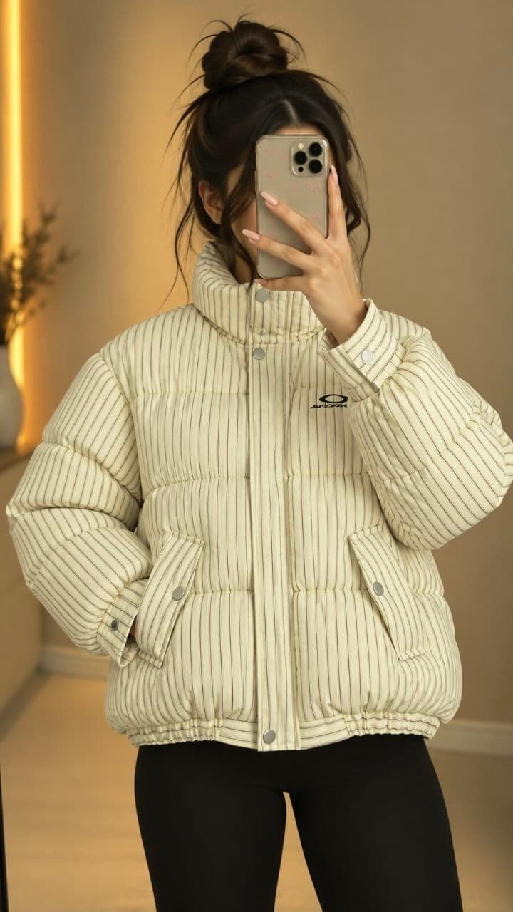 کاپشن راه راه دخترانه و زنانه کد 9562 — تصویر ۶