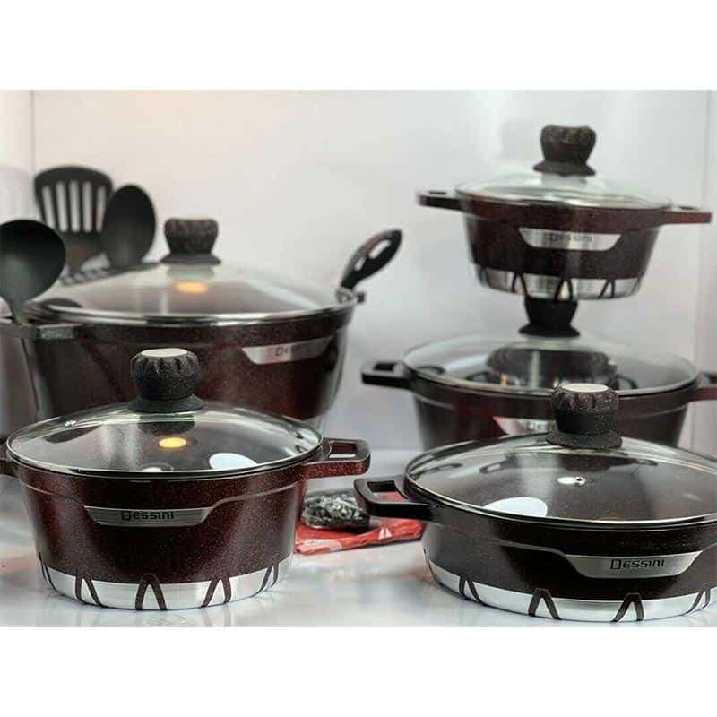سرویس قابلمه 17 پارچه دسینی مدل 9005 — تصویر ۴