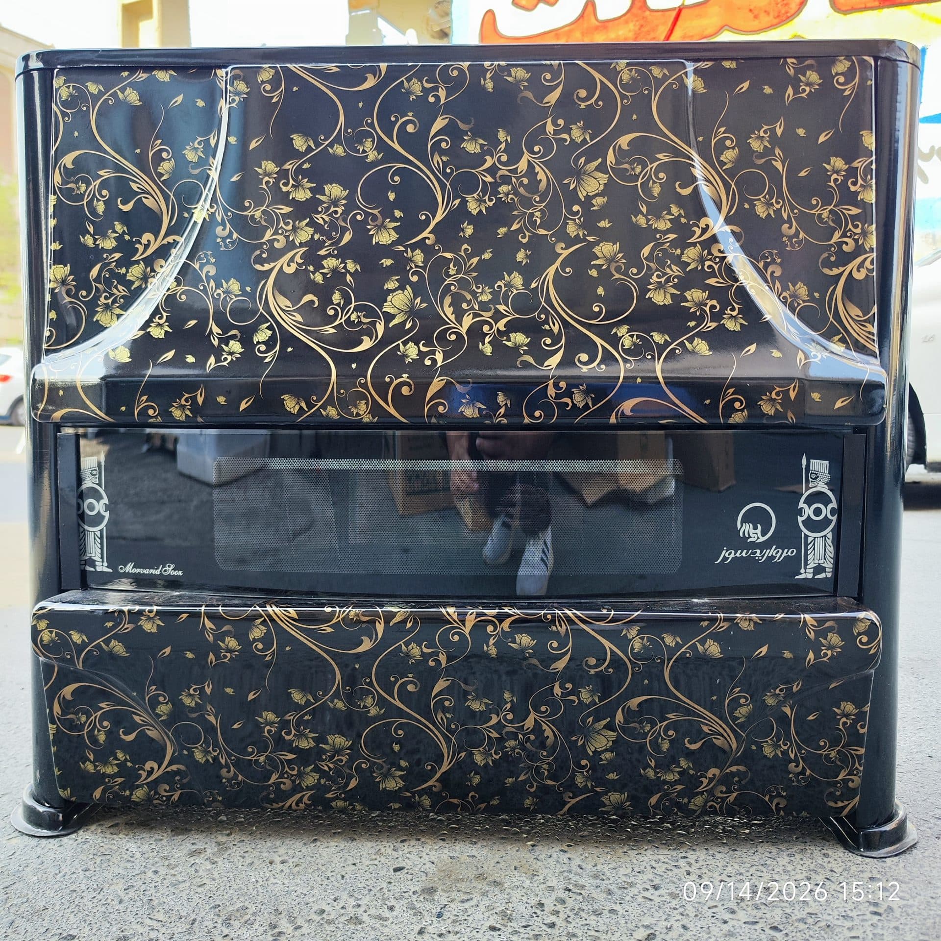 بخاری گازی 15000 طرح شومینه مروارید سوز مشهد مدل فروزان 150س